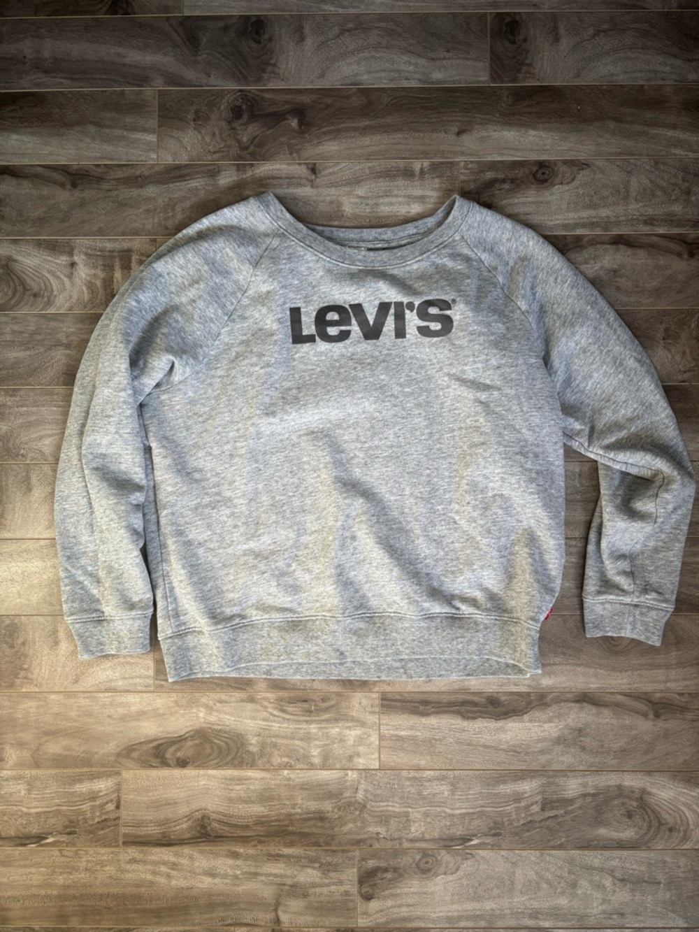 Levi's Light Gray Logo Crewneck Sweatshirt